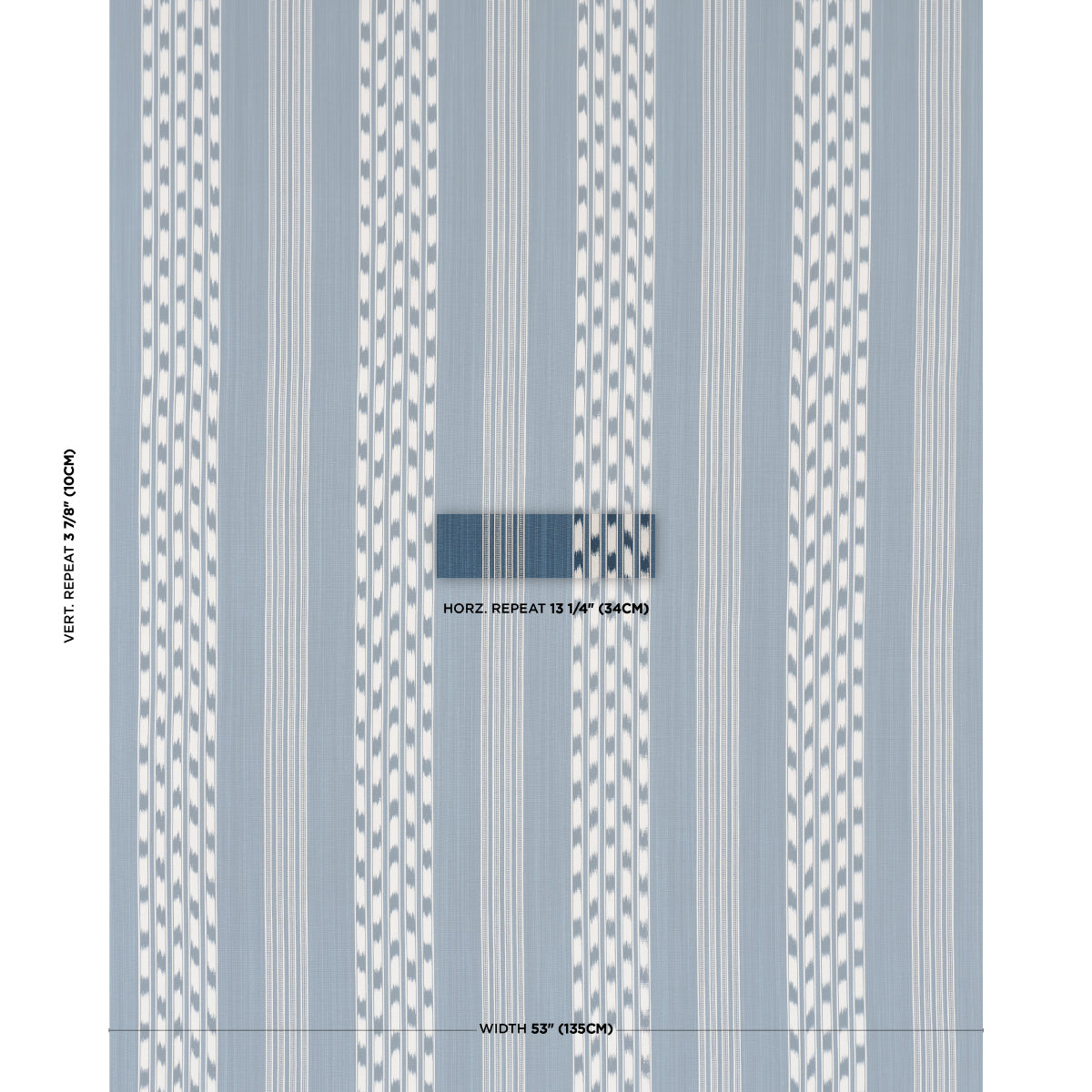 Purchase 87241 | Deja Stripe, Indigo - Schumacher Fabric