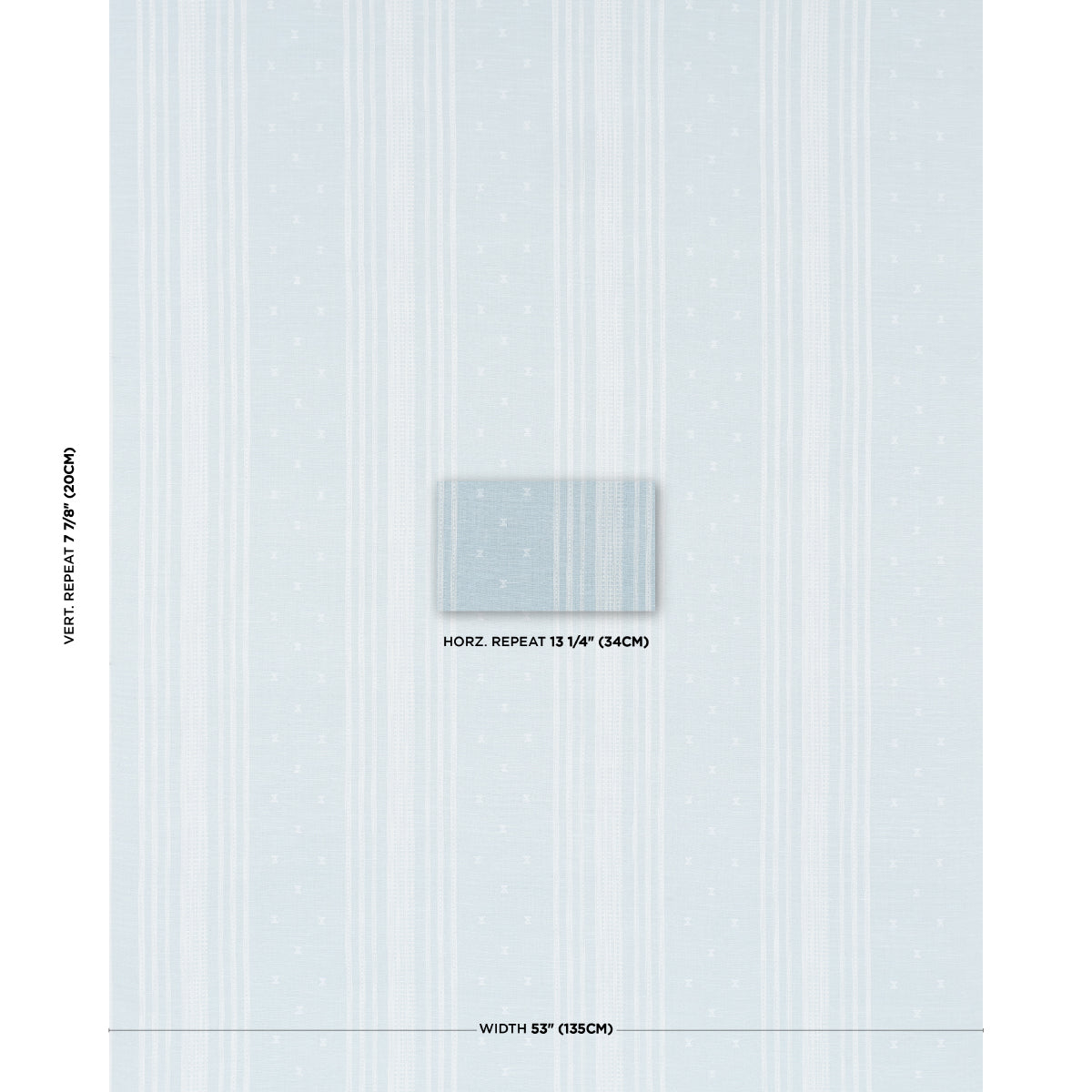 Purchase 87250 | Imara Stripe, Sky - Schumacher Fabric