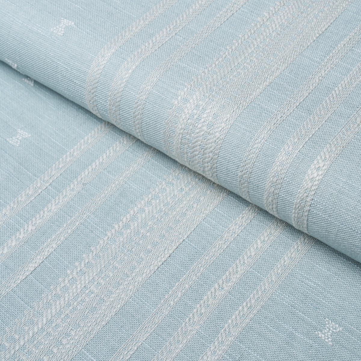 Purchase 87250 | Imara Stripe, Sky - Schumacher Fabric