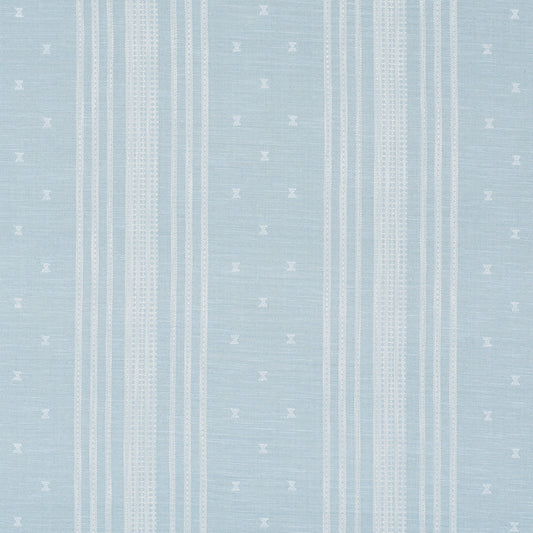 Purchase 87250 | Imara Stripe, Sky - Schumacher Fabric