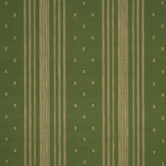 Purchase 87251 | Imara Stripe, Green - Schumacher Fabric