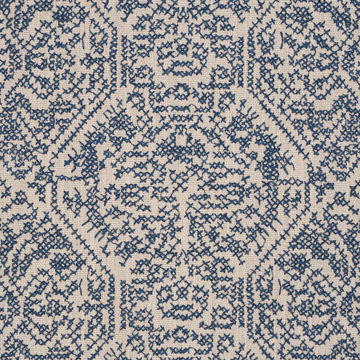 Purchase 87271 | Orion Embroidery, Indigo - Schumacher Fabric