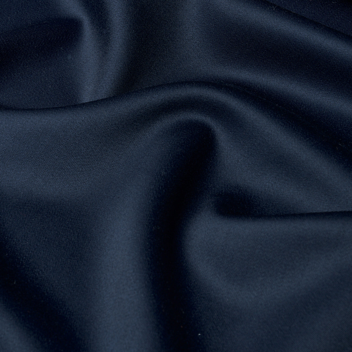 Purchase 87325 | Donovan Merino Wool Sateen, Navy - Schumacher Fabric