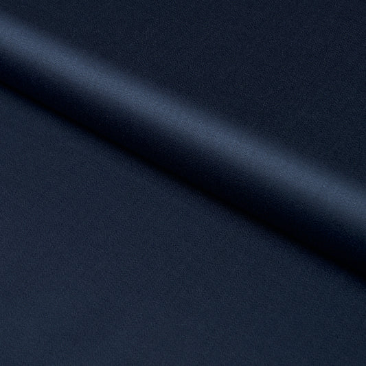 Purchase 87325 | Donovan Merino Wool Sateen, Navy - Schumacher Fabric