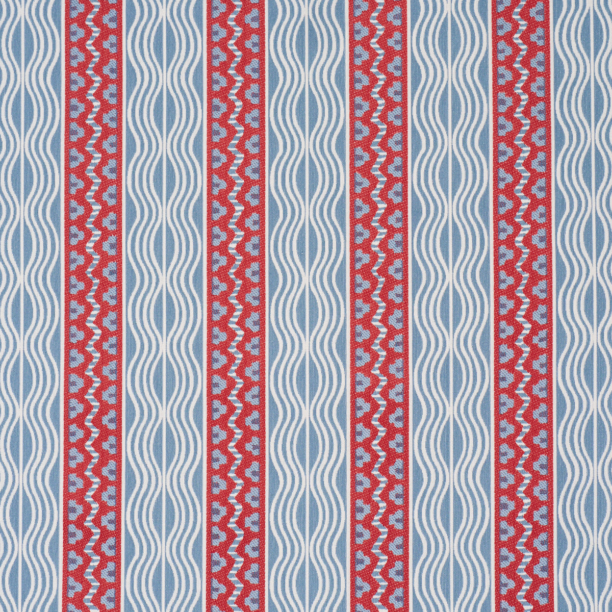 Purchase 87451 | Crème Anglaise, French Red & Blue - Schumacher Fabric