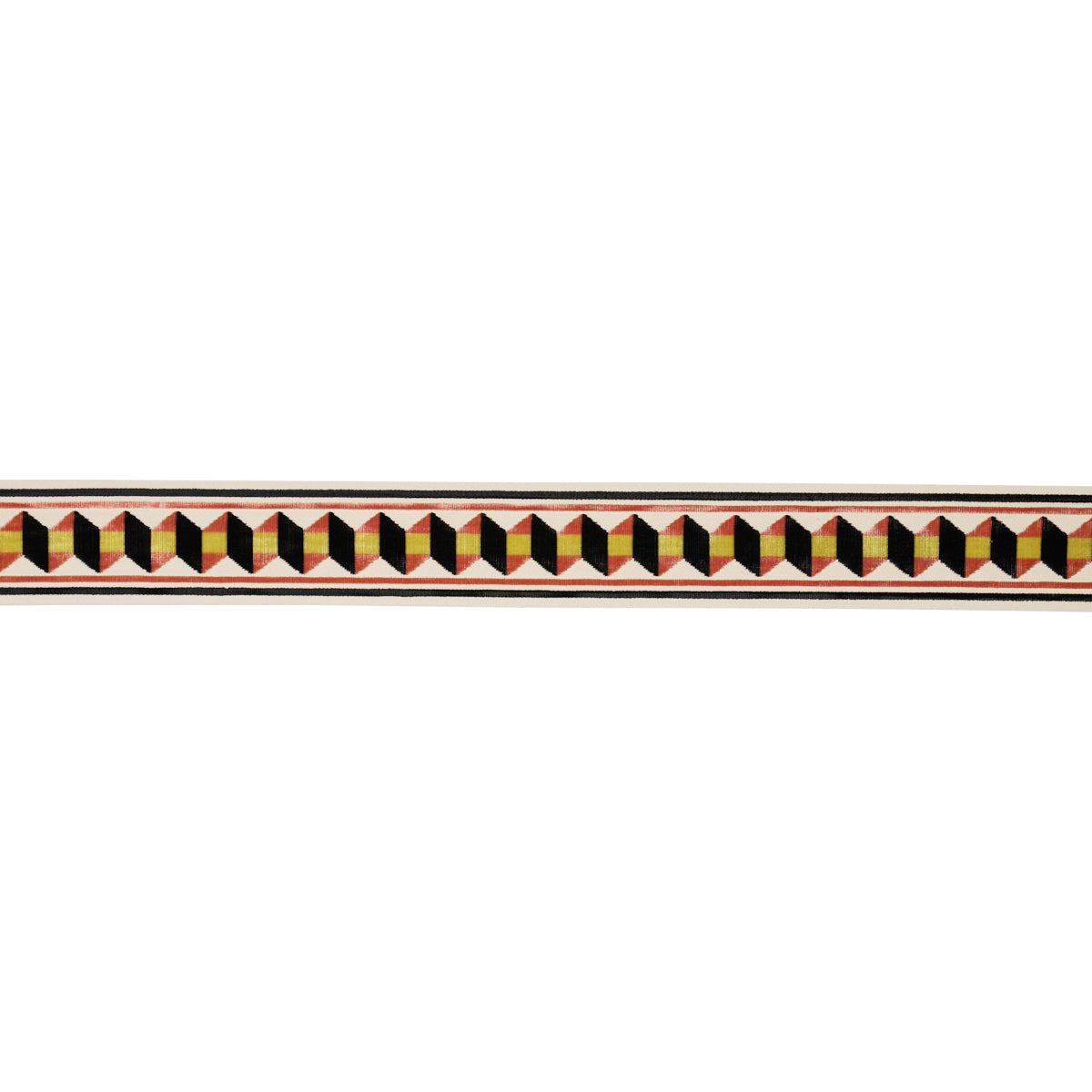 Purchase 87461 | Jilly Velvet Tape, Persimmon/Gold - Schumacher Trim