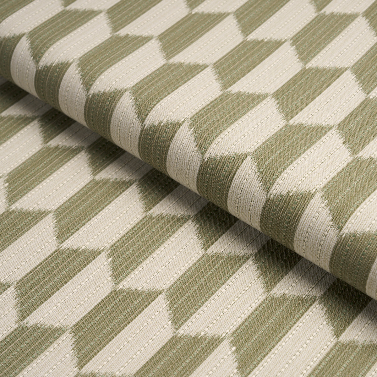 Purchase 87492 | Dena Diamond Ikat Performance, Green - Schumacher Fabric