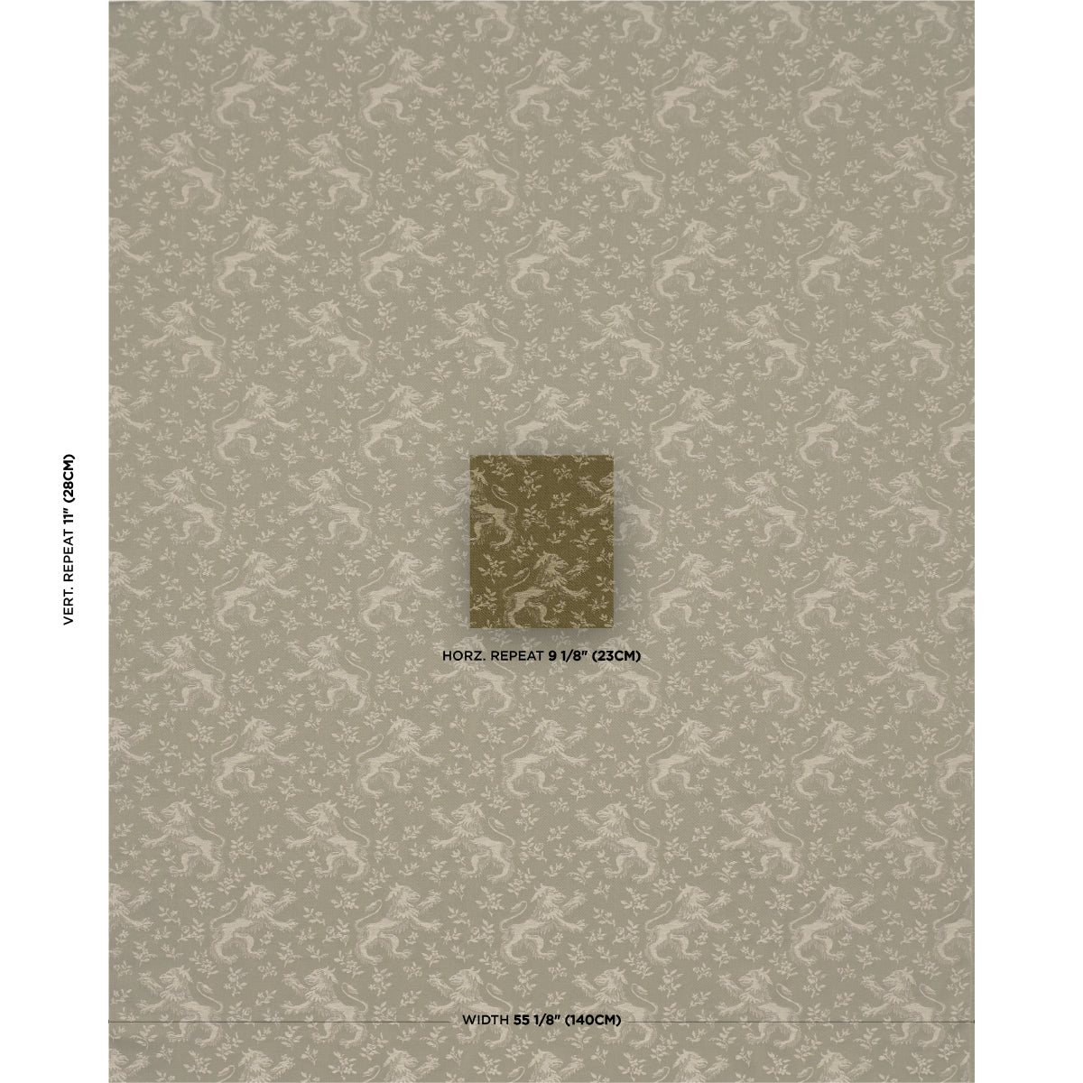 Purchase 87540 | Ewan'S Beasts, Moss - Schumacher Fabric