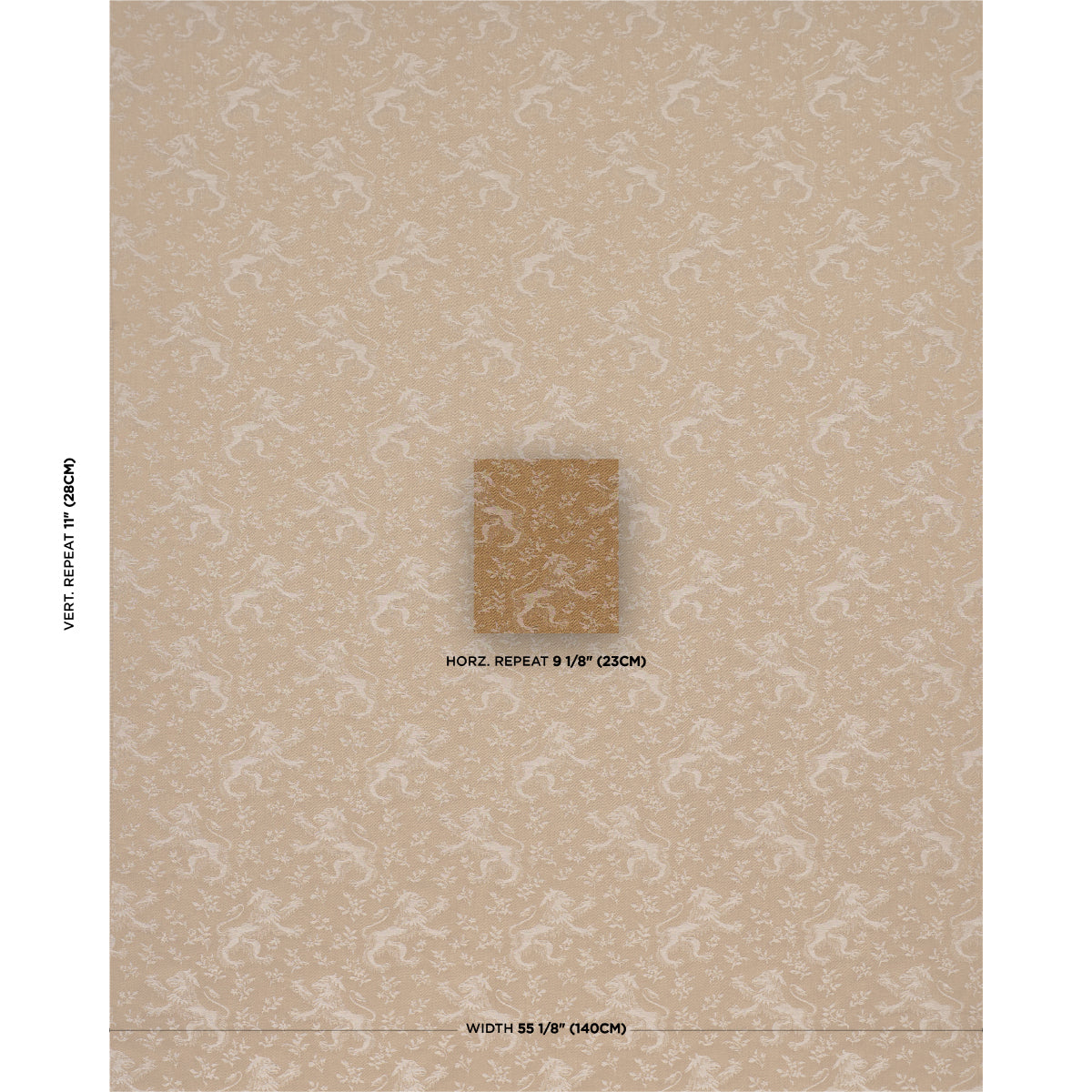 Purchase 87541 | Ewan'S Beasts, Wheat - Schumacher Fabric