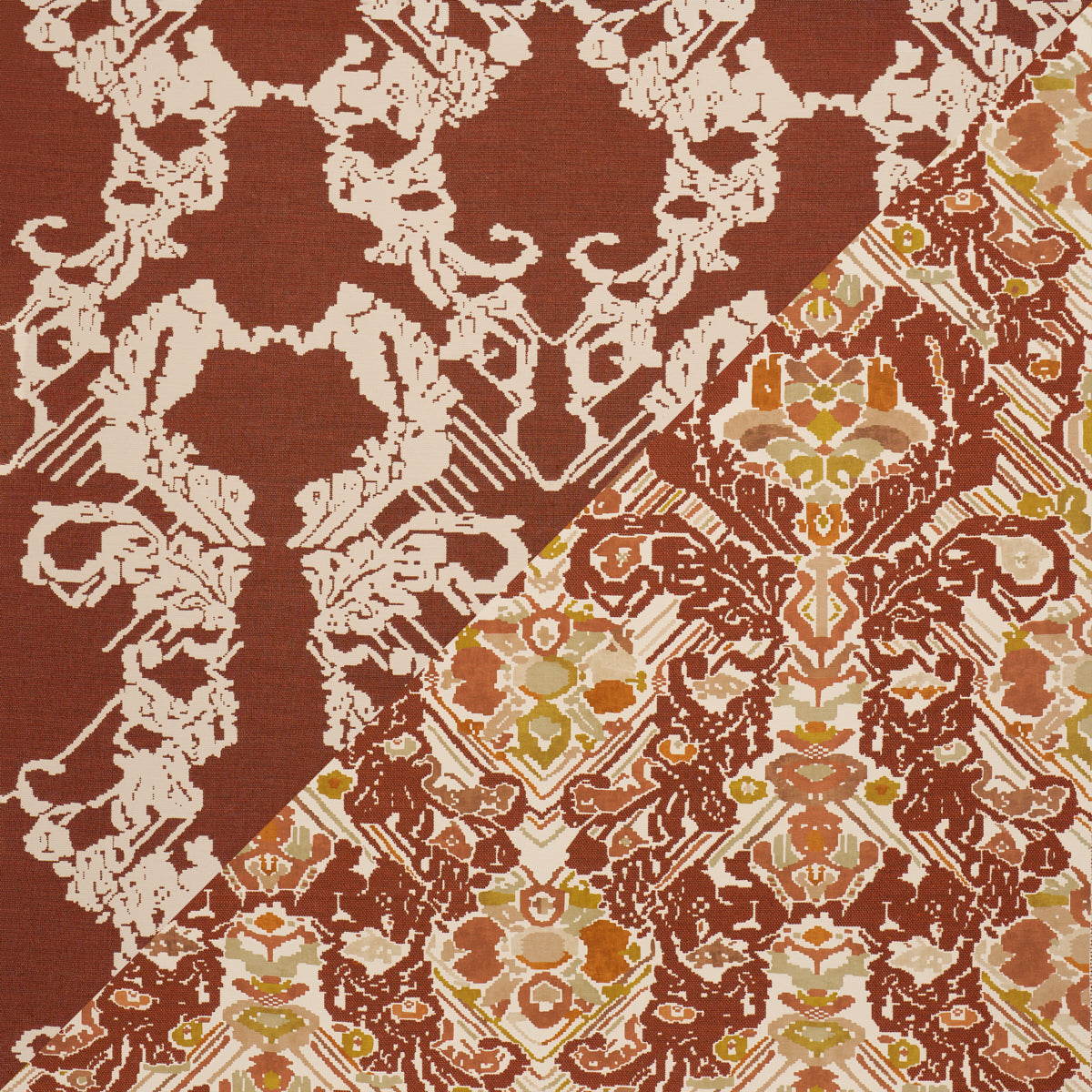 Purchase 87550 | Reversible Digital Damask, Chartreuse - Schumacher Fabric
