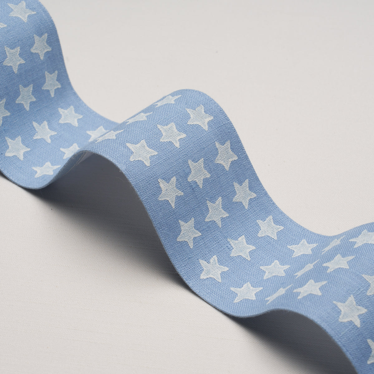 Purchase 87560 | Astra Block Print Tape, Sky - Schumacher Trim