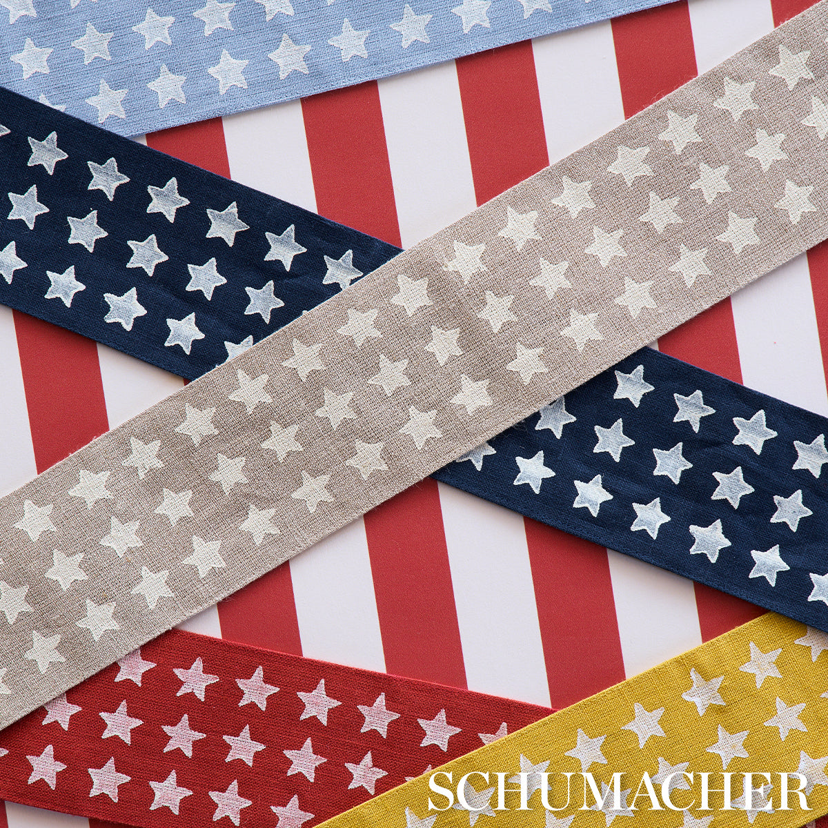 Purchase 87560 | Astra Block Print Tape, Sky - Schumacher Trim