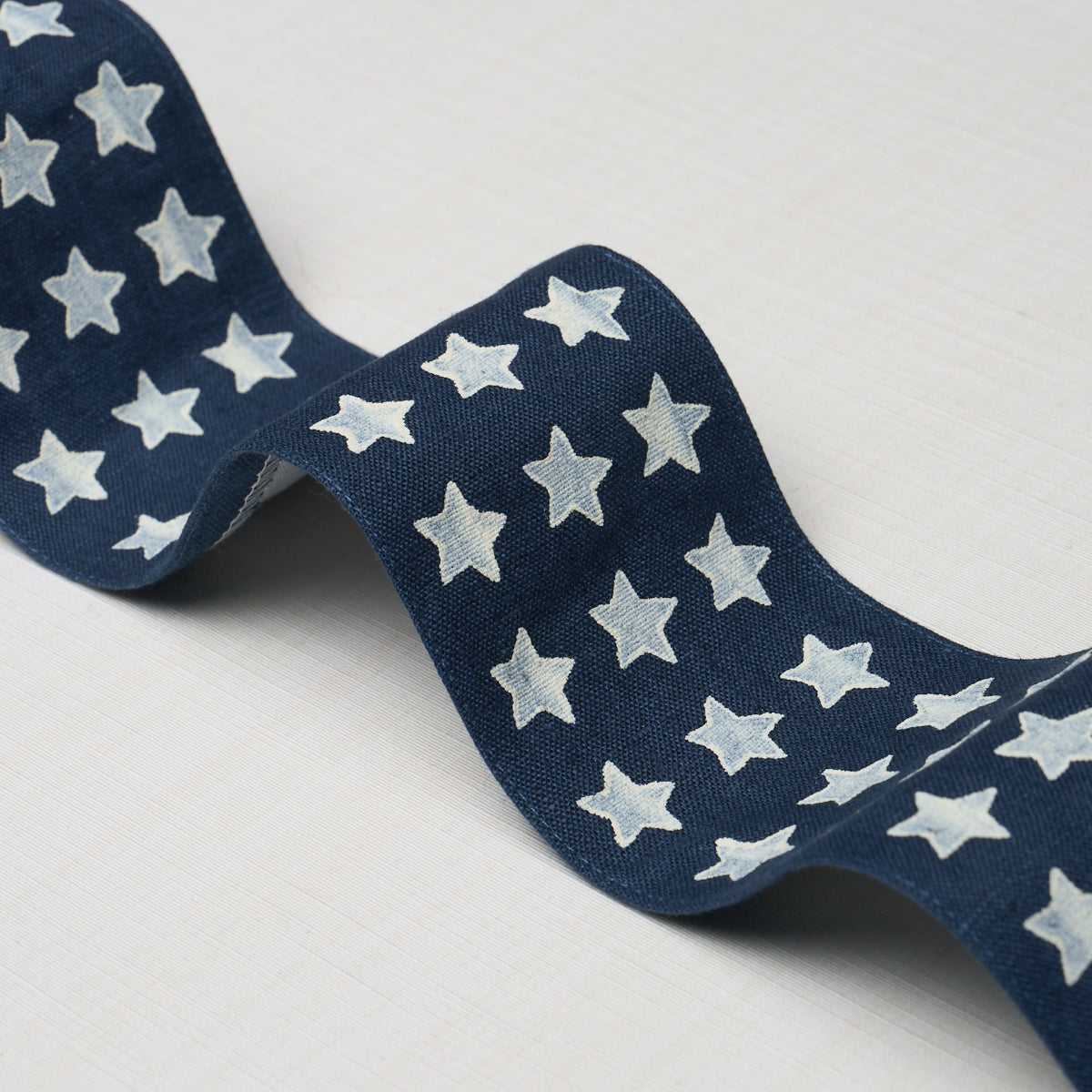 Purchase 87563 | Astra Block Print Tape, Navy - Schumacher Trim