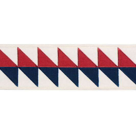 Purchase 87581 | Quilted Diamond Tape, Americana - Schumacher Trim