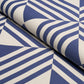Purchase 87590 | Square In A Square, Navy - Schumacher Fabric