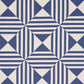Purchase 87590 | Square In A Square, Navy - Schumacher Fabric