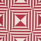 Purchase 87591 | Square In A Square, Red - Schumacher Fabric