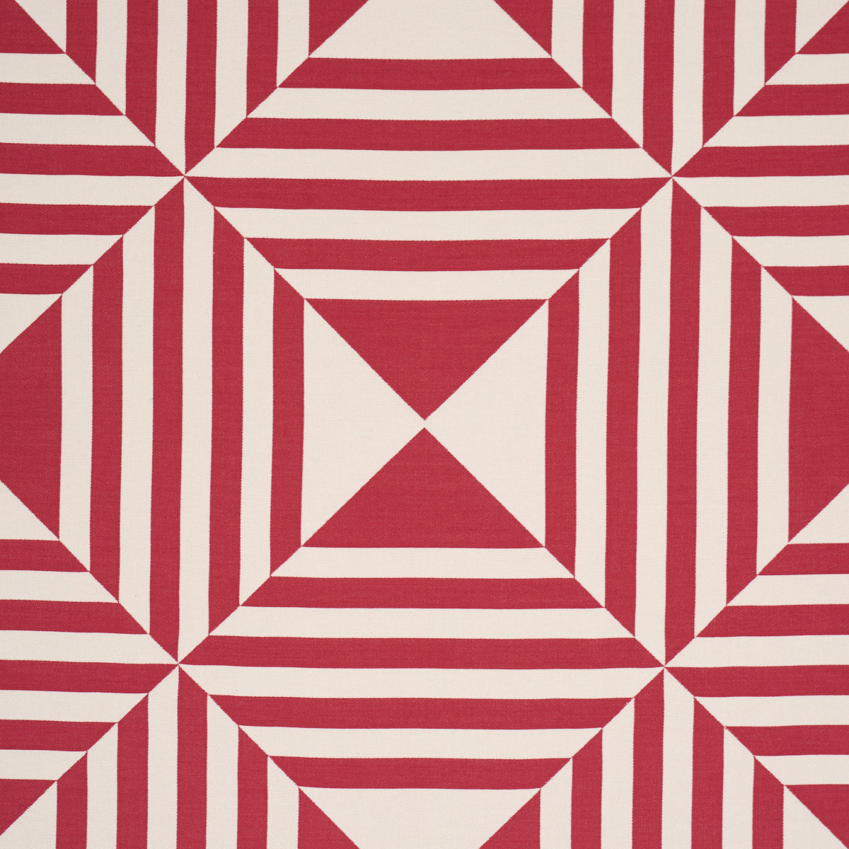 Purchase 87591 | Square In A Square, Red - Schumacher Fabric
