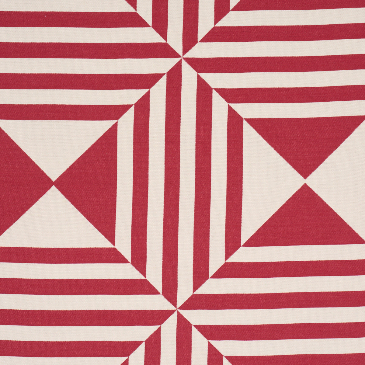 Purchase 87591 | Square In A Square, Red - Schumacher Fabric