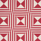 Purchase 87591 | Square In A Square, Red - Schumacher Fabric