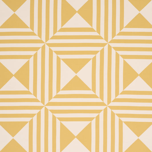 Purchase 87592 | Square In A Square, Yellow - Schumacher Fabric