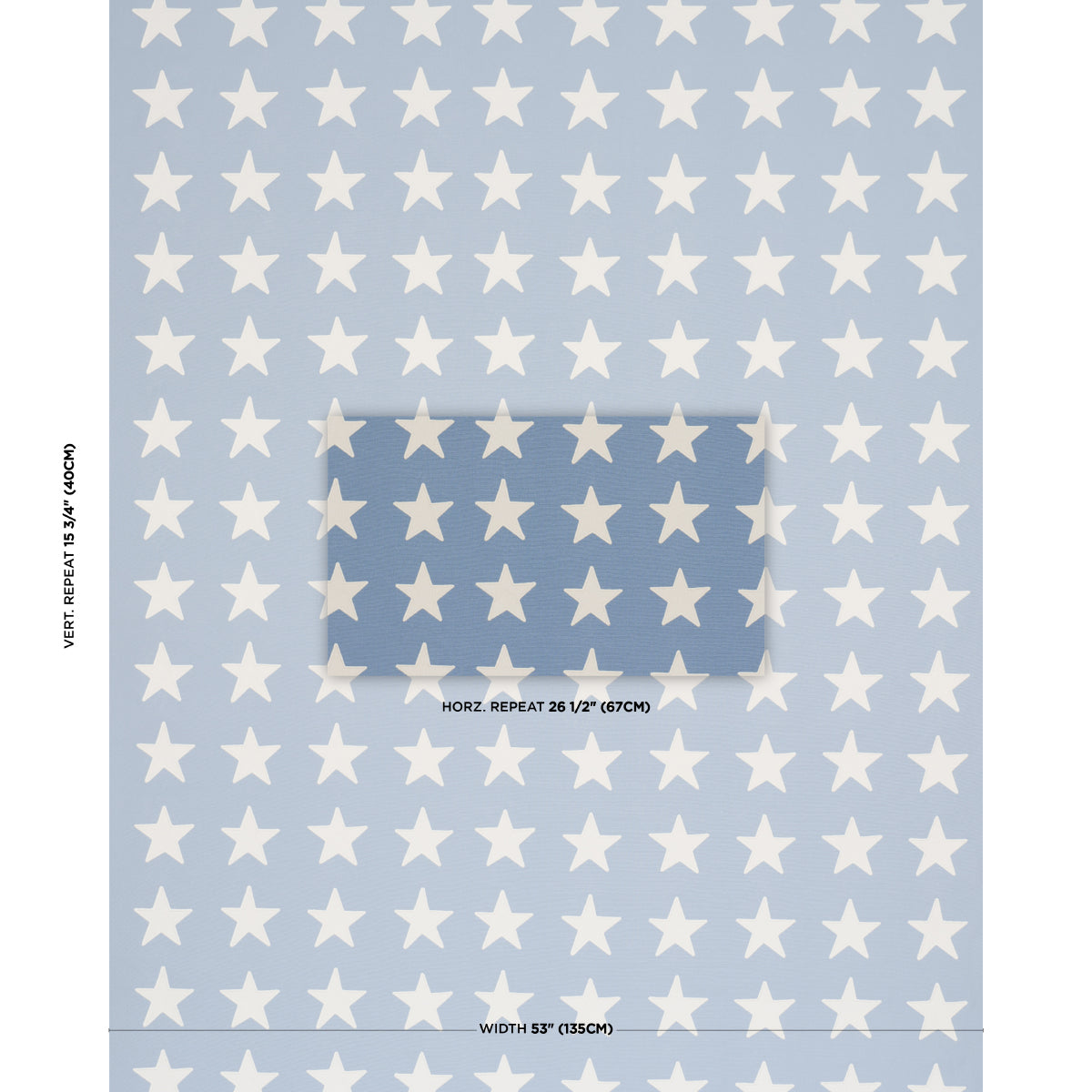 Purchase 87601 | Starfield Appliqué, Sky - Schumacher Fabric