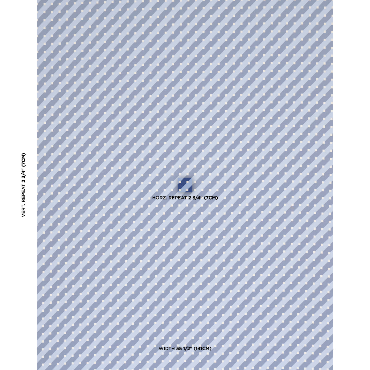 Purchase 87611 | Zilla Stripe, Blues - Schumacher Fabric