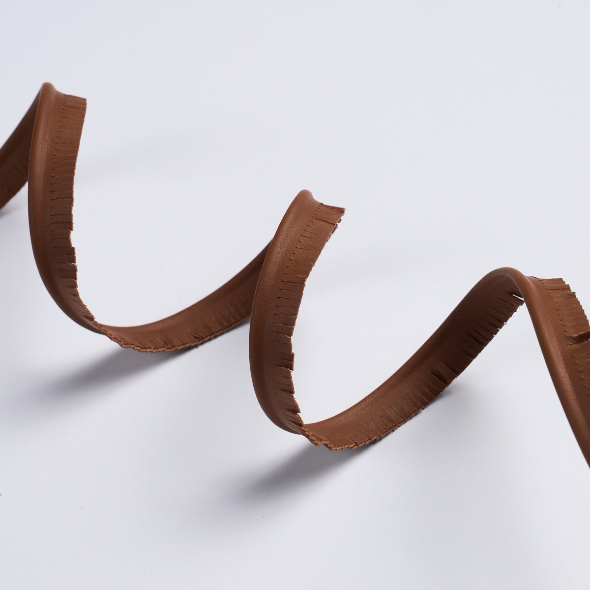 Purchase 87744 | Burnham Narrow Leather Piping, Brown - Schumacher Trim