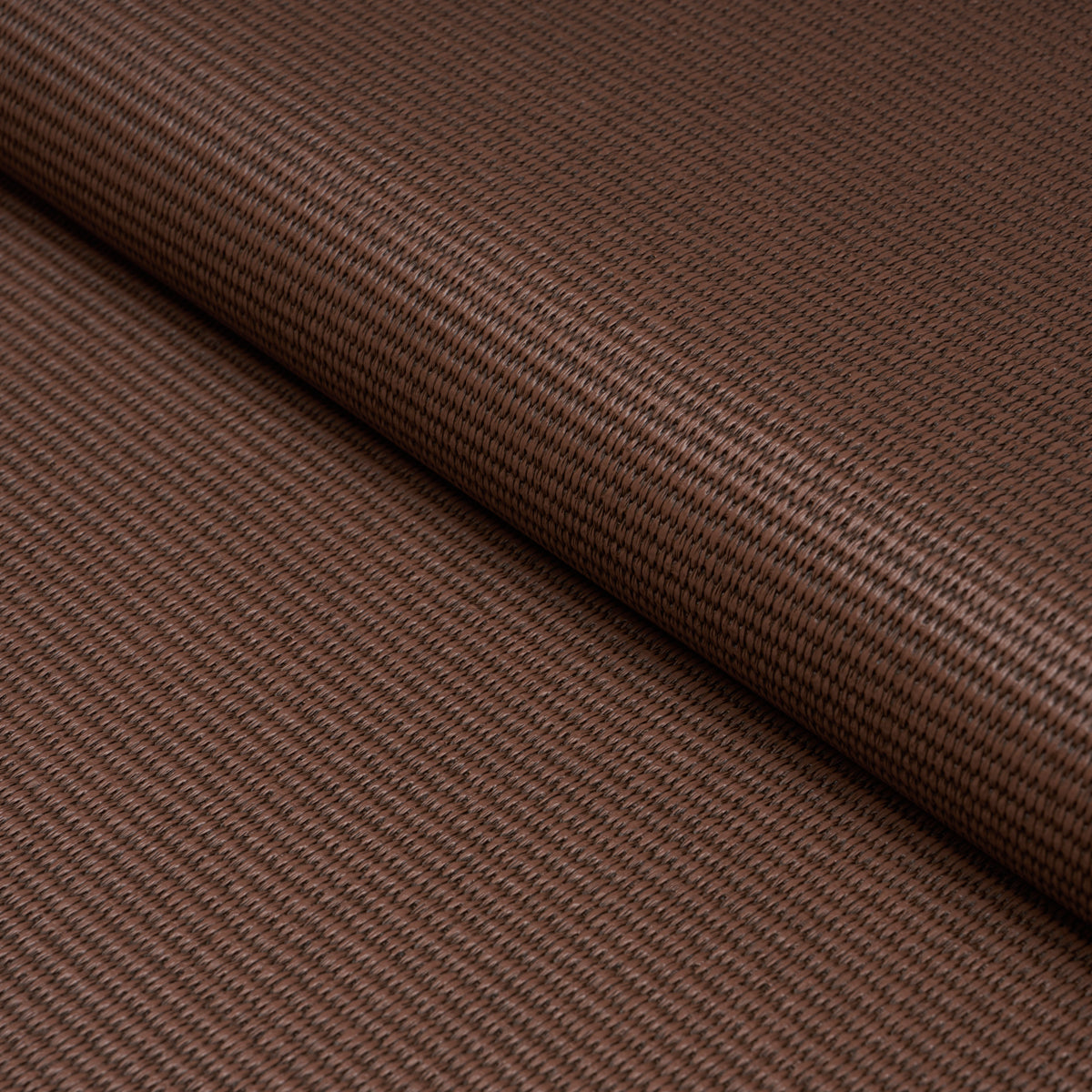 Purchase 87812 | Vegan Leather Basketweave In/Out, Chocolate - Schumacher Fabric