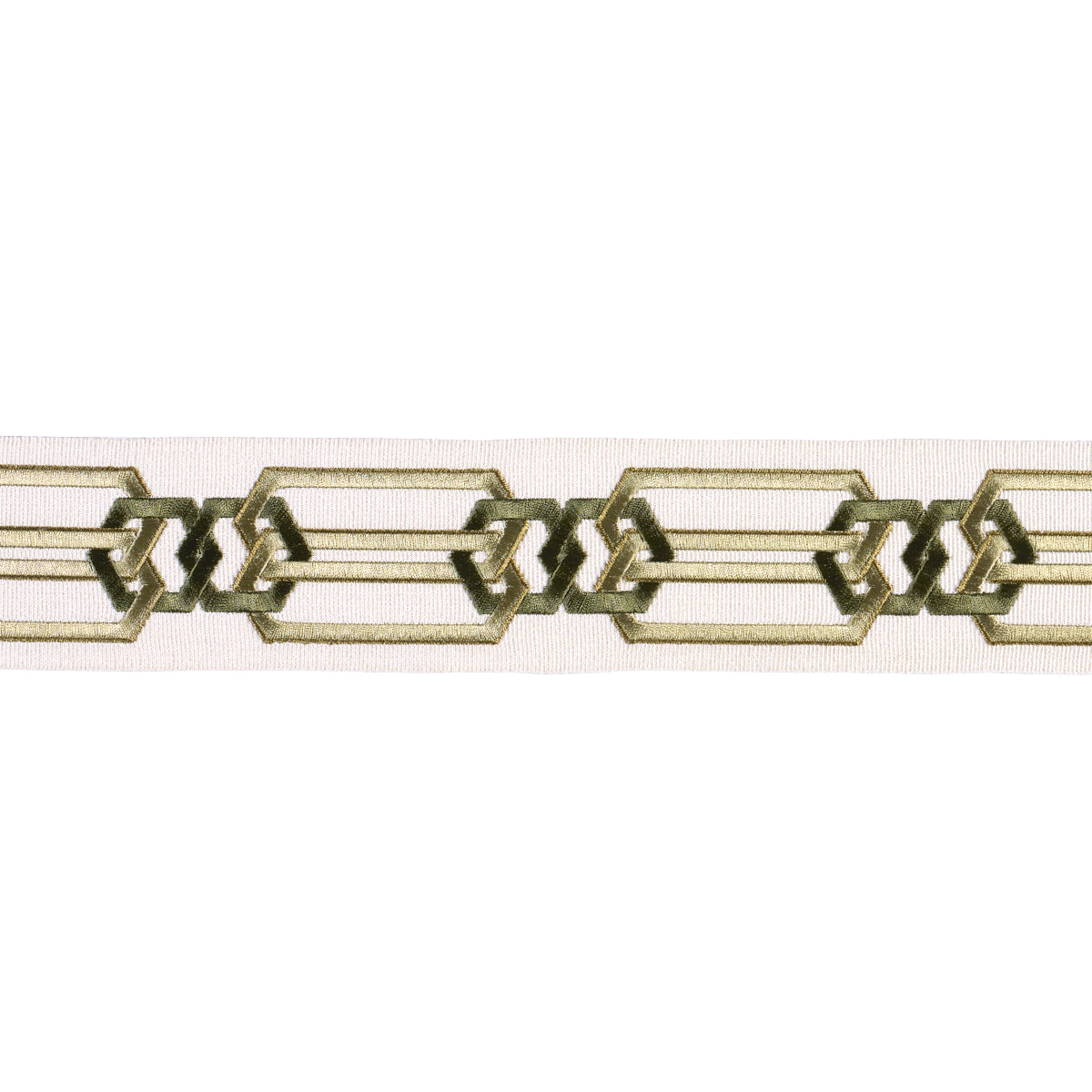 Purchase 87861 | Corinne Tape, Green - Schumacher Trim