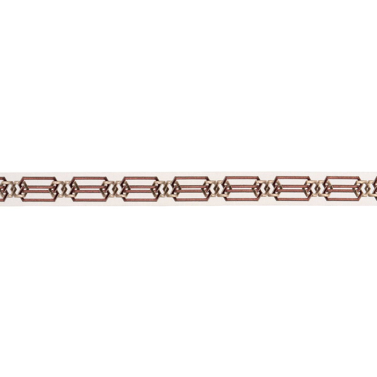Purchase 87862 | Corinne Tape, Rust & Beige - Schumacher Trim
