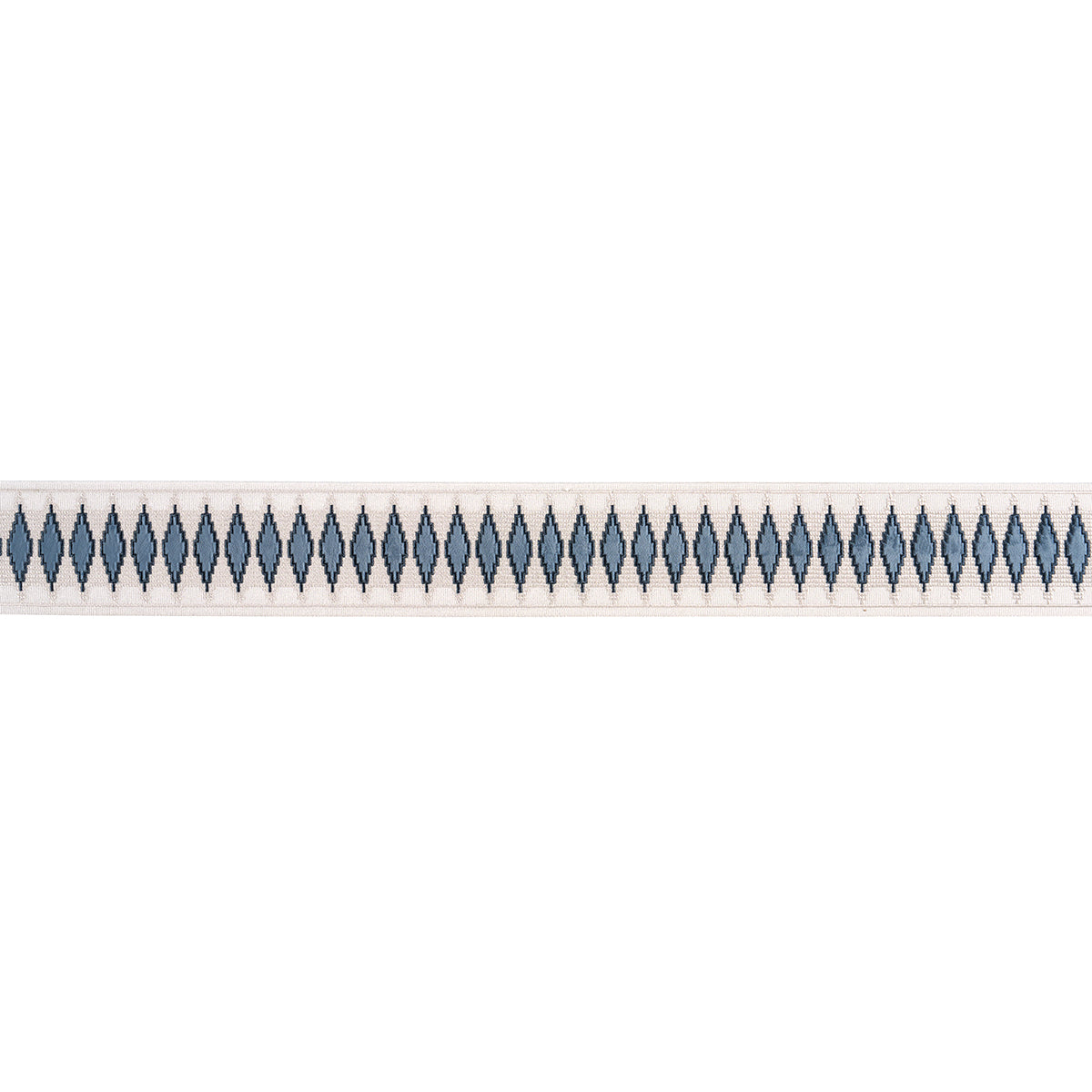 Purchase 87873 | Mireille Velvet Tape, Blue - Schumacher Trim