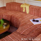 Purchase 88032 | Groove Cut Velvet, Coral Dawn - Schumacher Fabric