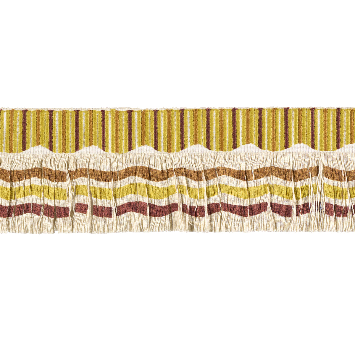 Purchase 88042 | Groove Fringe, Curry - Schumacher Trim