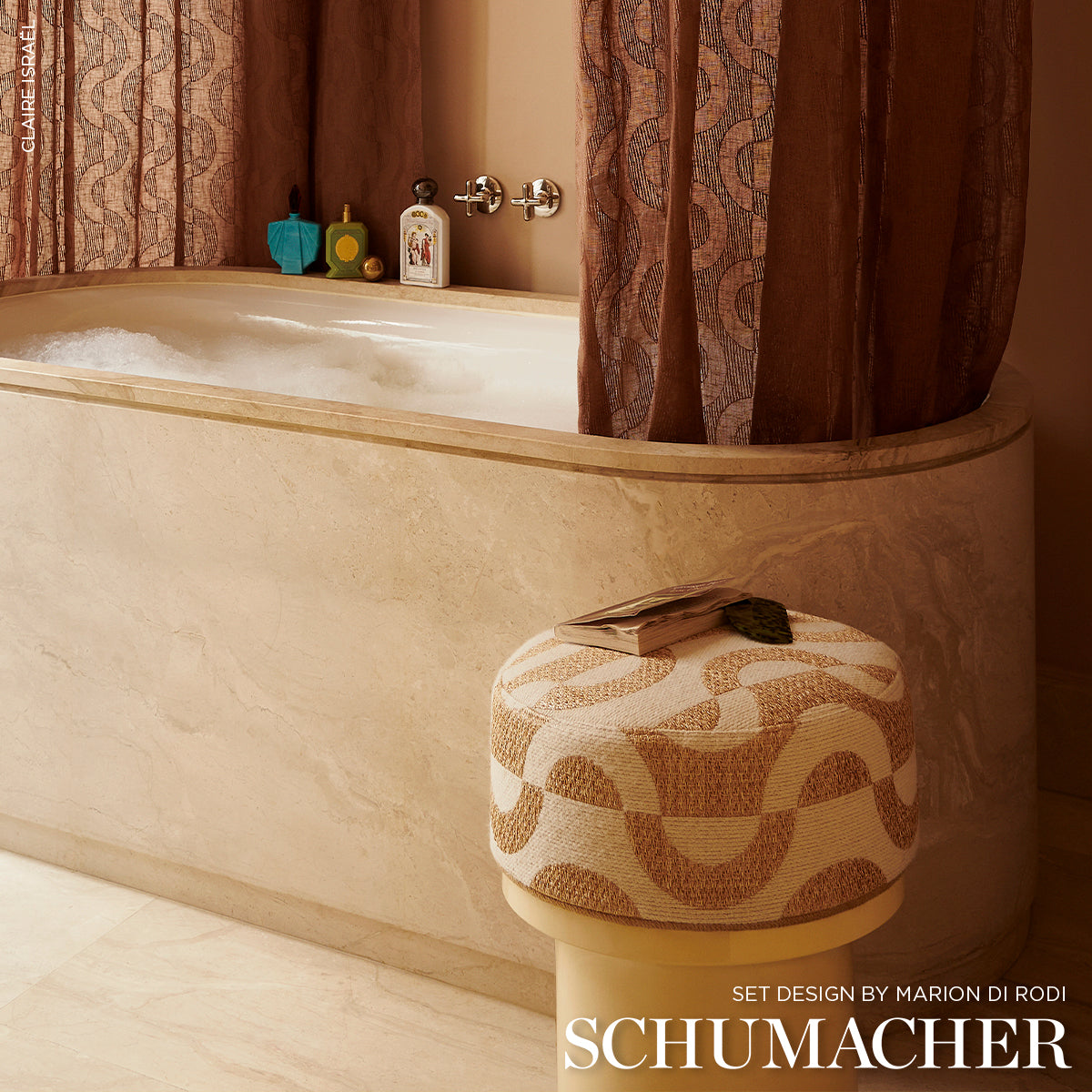 Purchase 88081 | Stay In Tune, Nacre - Schumacher Fabric