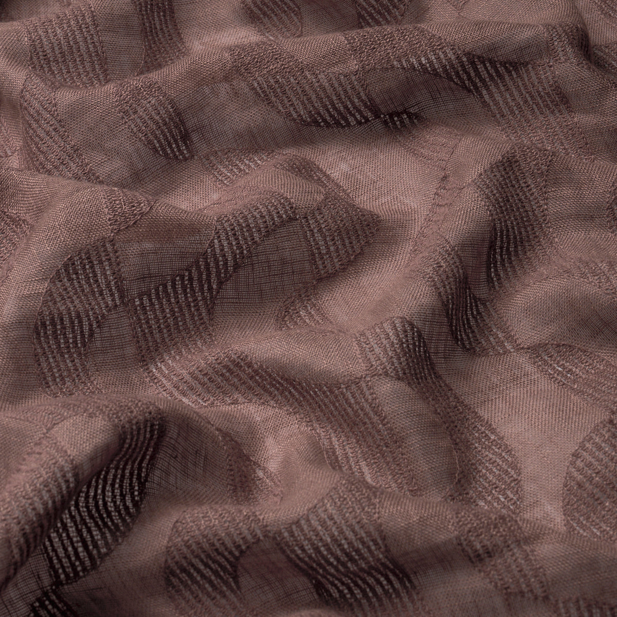 Purchase 88091 | Stay In Tune Sheer, Terracotta - Schumacher Fabric