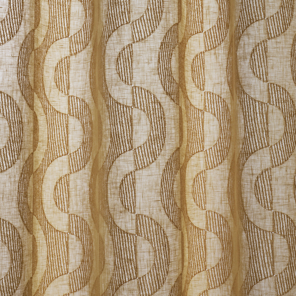 Purchase 88092 | Stay In Tune Sheer, Curry - Schumacher Fabric