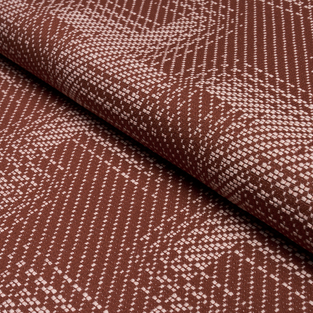 Purchase 88112 | Vibrato Houndstooth, Terracotta - Schumacher Fabric
