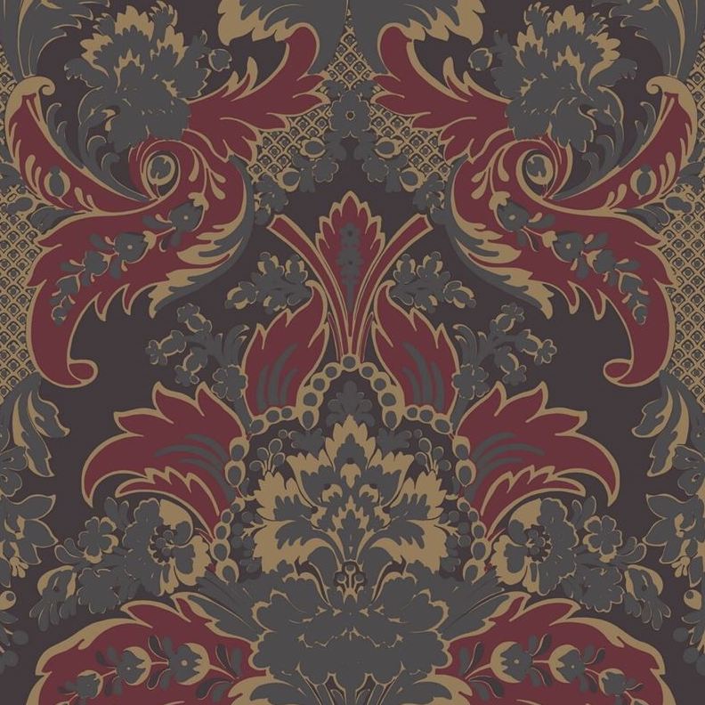 Sample 94/5029 Aldwych Red And Gold by Cole and Son