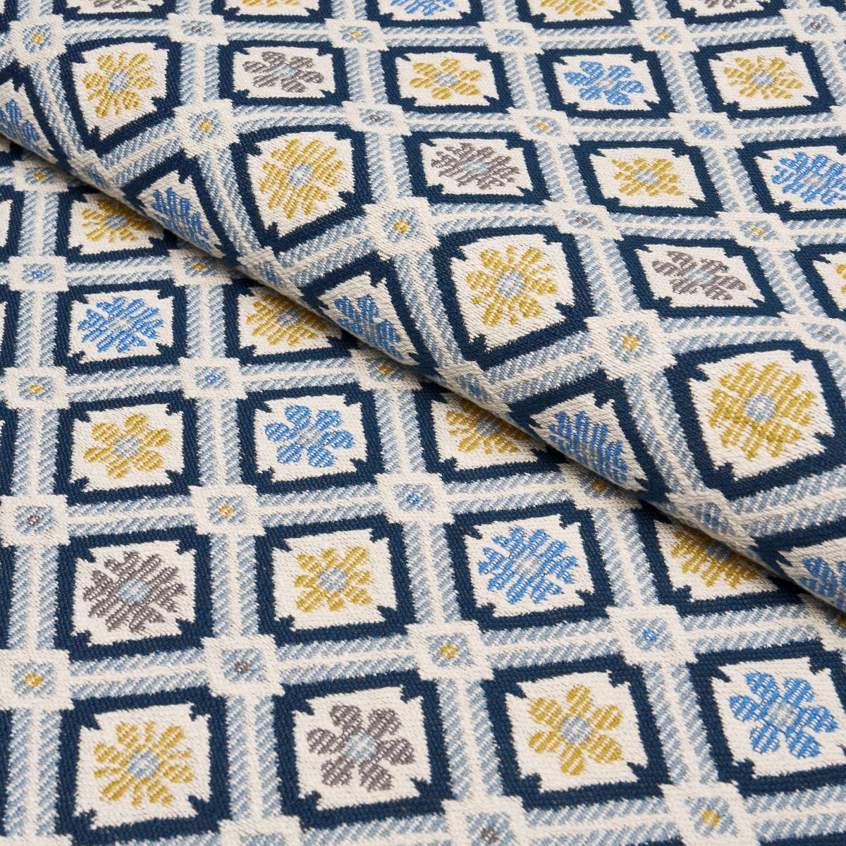 Purchase 940204 | Hospitality Savonnerie In/Out, Denim - Schumacher Fabric