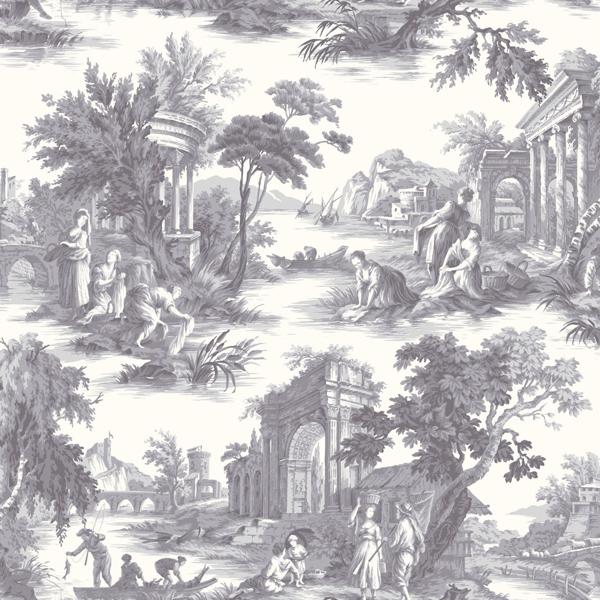 Shop 99/1003 Cs Villandry Charcoal By Cole and Son Wallpaper