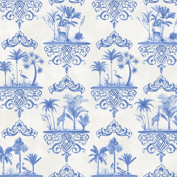 View 99/9037 Cs Rousseau Cobalt Blue By Cole and Son Wallpaper