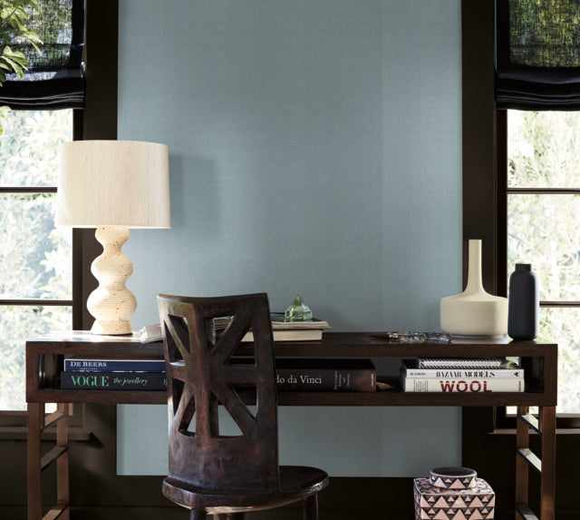 Purchase Ab1805 | Artifacts, Woven Linen Sky Blue - Antonina Vella Wallpaper