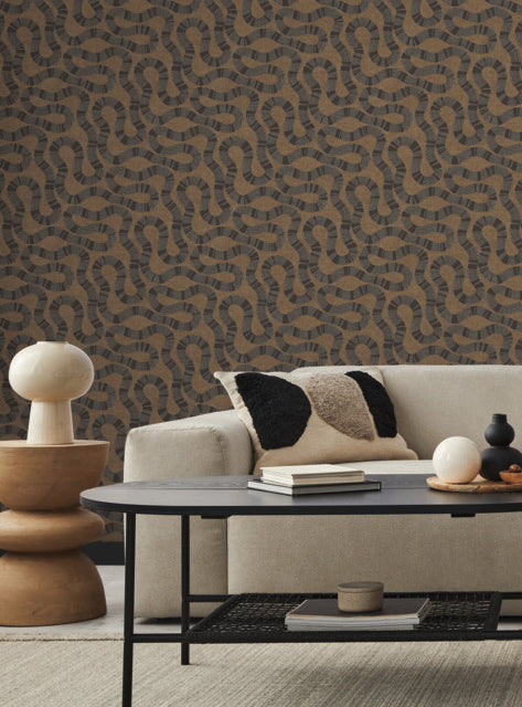 Purchase Ab3001 | Artifacts, Ophidia Brown - Antonina Vella Wallpaper