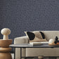 Purchase Ab3002 | Artifacts, Ophidia Navy - Antonina Vella Wallpaper