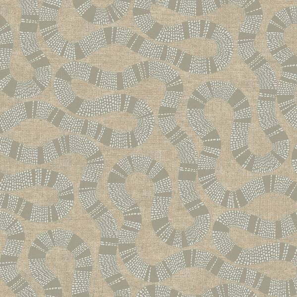 Purchase Ab3003 | Artifacts, Ophidia Taupe - Antonina Vella Wallpaper