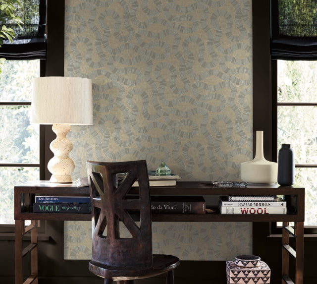 Purchase Ab3003 | Artifacts, Ophidia Taupe - Antonina Vella Wallpaper