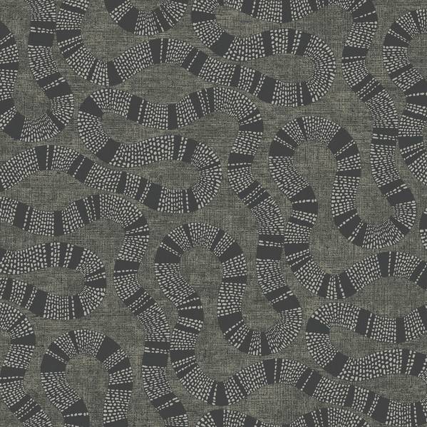 Purchase Ab3004 | Artifacts, Ophidia Black - Antonina Vella Wallpaper