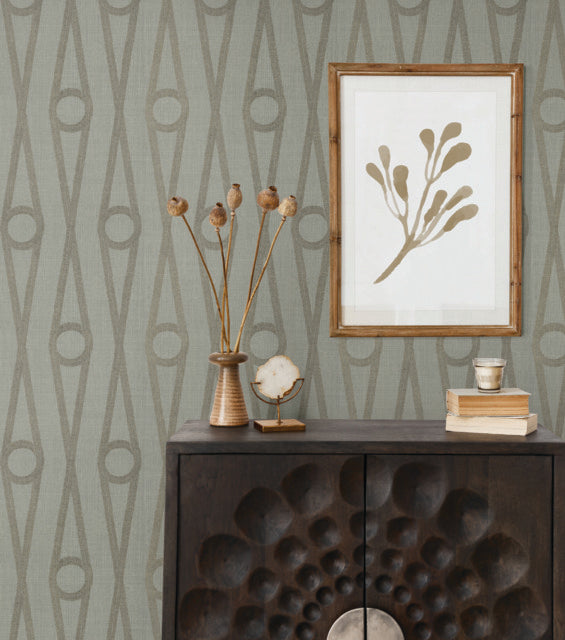 Purchase Ab3013 | Artifacts, Henlein Grey - Antonina Vella Wallpaper