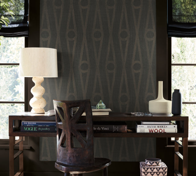 Purchase Ab3014 | Artifacts, Henlein Charcoal - Antonina Vella Wallpaper